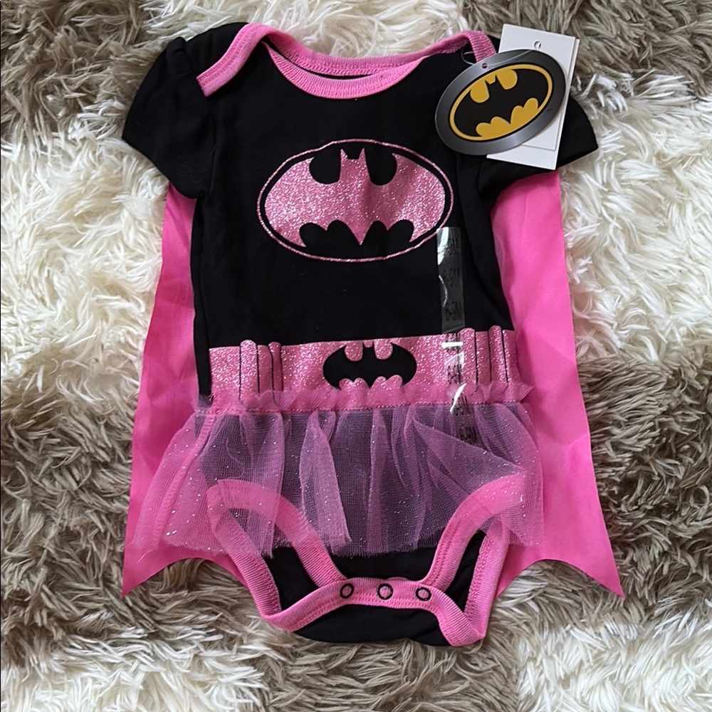 Batman Black and Pink Superhero Costume with Tutu